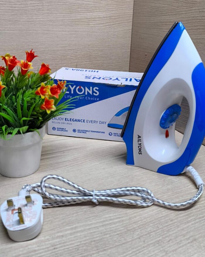 AILYONS HD-198A Electric Dry Iron Box White & Blue