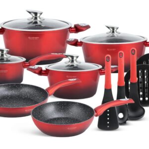 Edenberg15 Pcs Cookware set Non-Stick