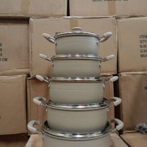 New model 10 pieces Jp non stick cookware set