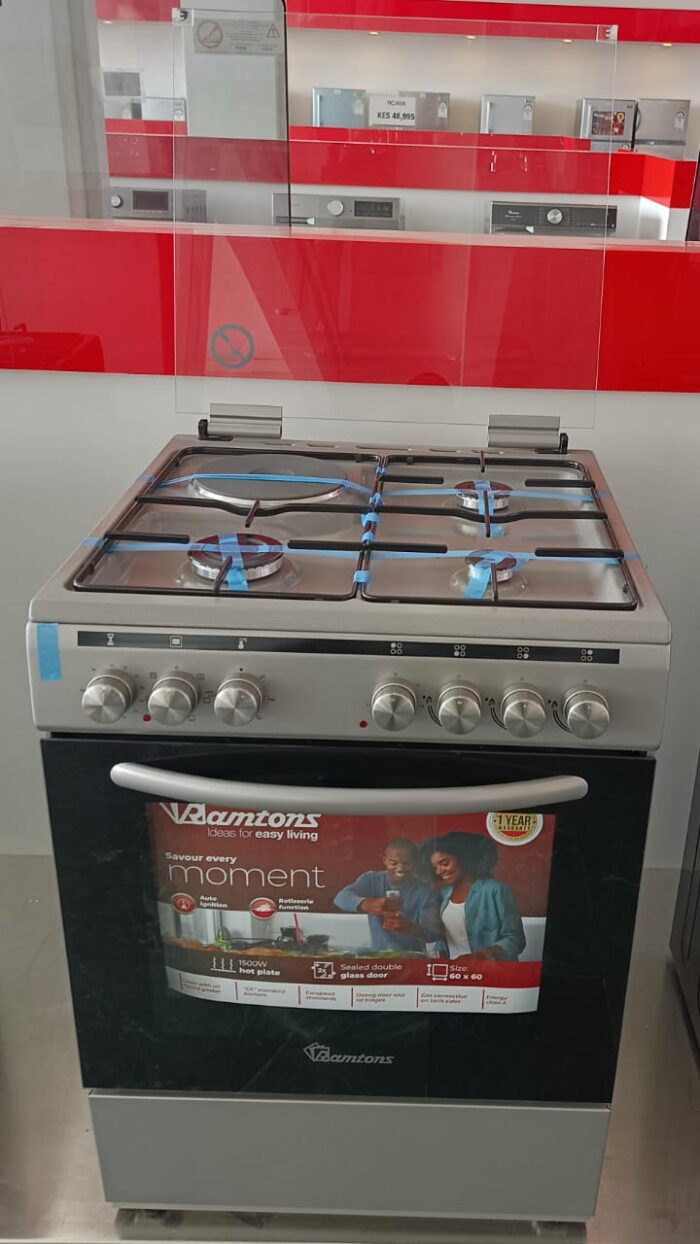 Ramtons 3G+1E 60X60 SILVER COOKER - RC/606