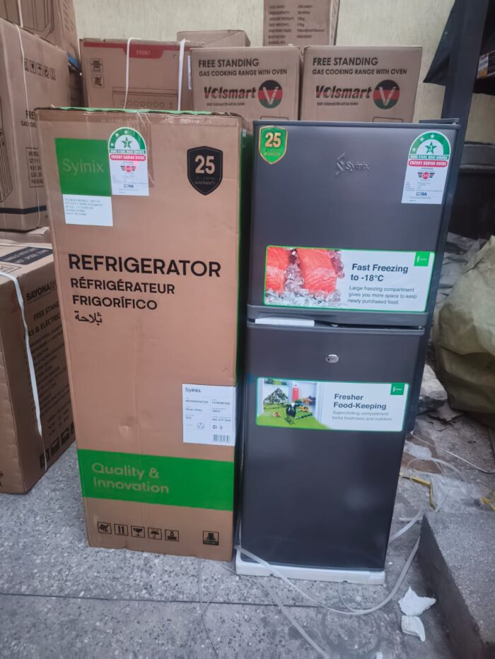 Syinix 137 litres double door refrigerator 