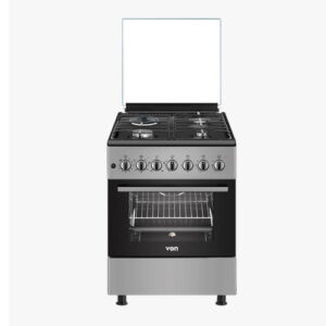 Von Cooker 3 Gas + 1 Electric - VCF653131NSY Enamel Black Inox Grey