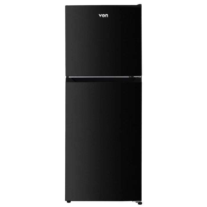 Von VRT-182NRAK Double Door no frost Fridge – 181L, Dark Inox