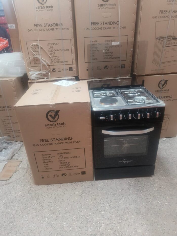 Sarahtech 3G+1E 60x60cm Standing Cooker ST60FS3E1