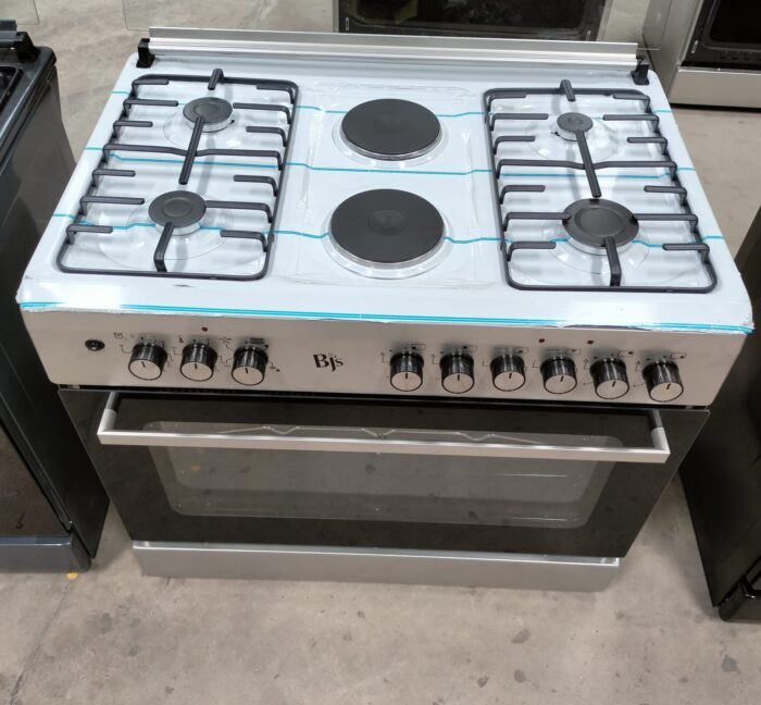 BJS   60x90 4+2 Hot Plate Gas Cooker, w/ Turbo Fan, Oven 90L Capacity  with gas sensor