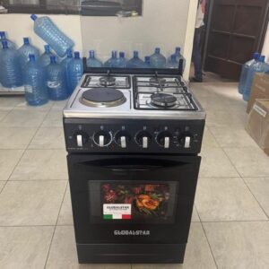 Globalstar Black 50*55 Jet 3+1 standing cooker with electric oven