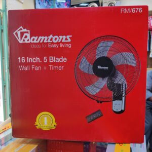 Ramtons 16 inch wall fan with remote