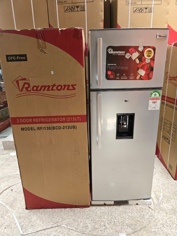 Ramtons RF130  213 Litres 2 Door Direct Cool Fridge Plus Dispenser