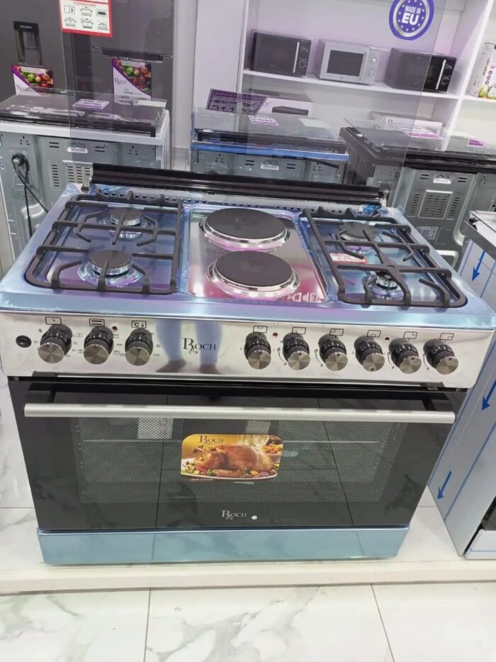 Roch 90x60cm,4+2, Stainless Steel Standing Cooker RECK-9042-SS