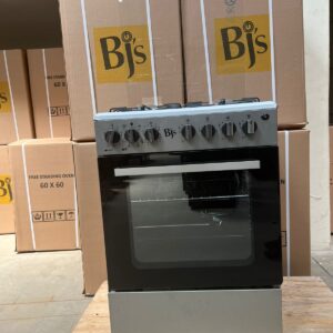silver BJS 60X60 3-GAS+1 Hot Plate With Turbo-FAN