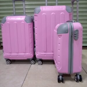 3in1 pink travel suitcase trolley luggage bag