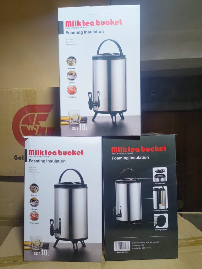 10 litres milk/coffee/tea bucket heat insulation barrel T-urn 
